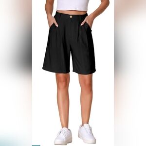 Allegra K Black Bermuda Shorts L